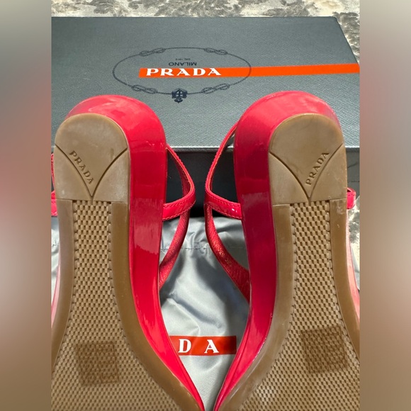 Prada Strap Sandle with Micro Heel - Picture 6 of 7